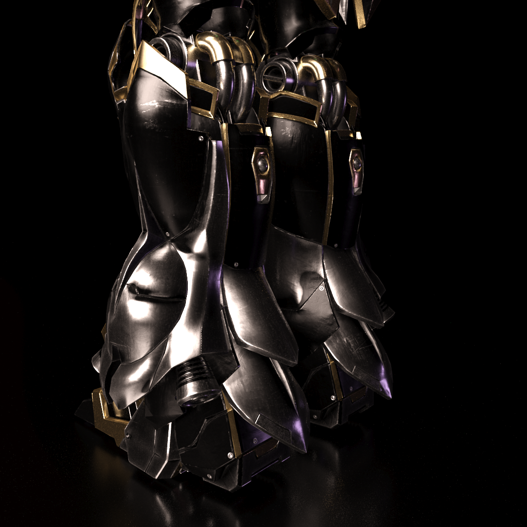 Detail close up of legs. Modeled with MAX, textured with Substance Painter, Arnold Render.